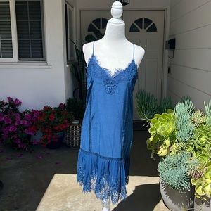 Gold Hawk Silk Dress